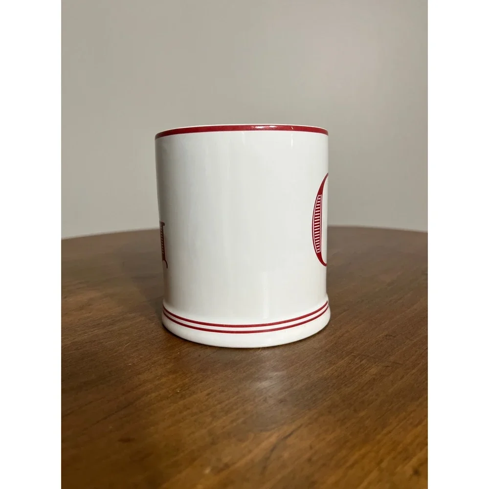 Sur‎ La Table White and Red G Initial Coffee Tea Mug